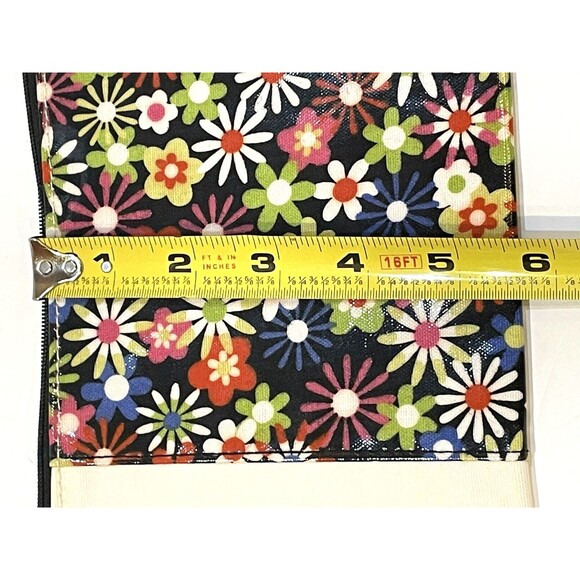 daisies Colorful pouch makeup hygiene toiletry clutch clutch bag tropical READ - Picture 7 of 8